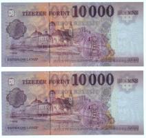 2019. 10.000Ft (2x, sorszámkövető: "HB 2049553 - HB 2049554") T:I