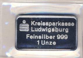 DN "Kornwestheim" 1oz (31,103g) Ag tömb T:PP Vákumcsomagolásban!