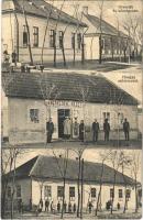 1929 Jászfelsőszentgyörgy (Jászberény), Orvoslak és községháza, Hangya szövetkezet üzlete, Római katolikus iskola