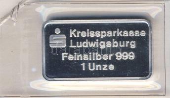 DN "Gross Bottwar" 1oz (31,103g) Ag tömb T:PP Vákumcsomagolásban!