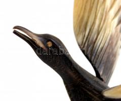 2 db szaruból készült madár 19 cm, 8 cm