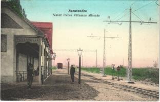 1915 Szentendre, Vasút illetve HÉV villamos állomás, vasútállomás