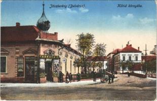 1916 Jászberény, belváros, Kőhíd környéke, Farkas A.J. üzlete (EK)