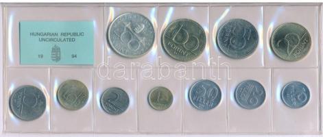 1994. 10f-200Ft (11xklf) érmés forgalmi sor fóliatokban T:1