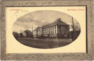 Losonc, Lucenec; Gyalogsági laktanya. Bicskei Zoltán kiadása / infantry military barracks (EK)