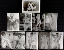 10 db retró erotikus és pornó fotó, 9,5×6,5 cm