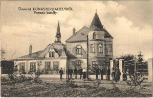 1920 Dunaszerdahely, Dunajská Streda; Vermes kastély. Fényképezte Brunner Adolf. Haar Zsigmond kiadása / castle (EK)