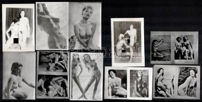 10 db retró erotikus és pornó fotó, 9,5×6,5 cm