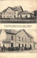 1933 Dunaszerdahely, Dunajská Streda; Nádrazná restauracia / Vasúti vendéglő, vasútállomás. Brunner Adolf felvétele / railway station, railway restaurant (Rb)