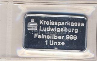 DN "Bietigheim" 1oz (31,103g) Ag tömb T:PP Vákumcsomagolásban!