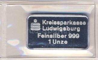 DN "Gerlingen" 1oz (31,103g) Ag tömb T:PP Vákumcsomagolásban!