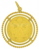 Ausztria 1915. Dukát Au "Ferenc József" utánveret jelzett Au keretben (br.: 6,13g, érme: 0...