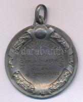 Olaszország 1925. Jelzett Ag sportérem a barátságos Olaszország-Magyarország mérkőzésről, füllel, sz...