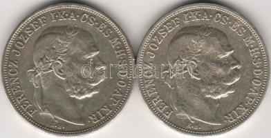 1907,1909 5K 1-1db ezüst T:2-