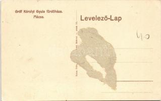 Mácsa, Macea; Gróf Károlyi Gyula fürdőháza. Ruhm Ödön fényképész / swimming pool, bath house of Coun...