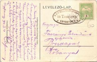 1916 Nagyhalmágy, Halmagiu; Fő tér, Szódás szálloda. Goldenberg Manó felvétele. Friedmann Sámuel kia...