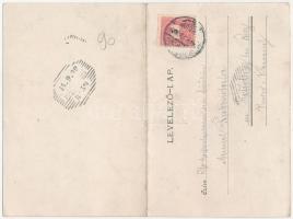 1899 Nagyszeben, Hermannstadt, Sibiu; látkép, kihajtható panorámalap. Carl F. Jickeli kiadása / fold...