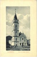 1912 Nagybánya, Baia Mare; Görögkeleti román templom. W. L. Bp. 6046. Jeremiás Jenő kiadása / Romanian Orthodox church (fa)