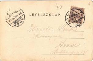 1901 Makó, Ó-református templom. Gaál László kiadása (EK)