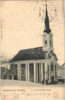 1901 Hukvaldy, Hochwald bei Freiberg; Fürsterzbischöfl. Kapelle / chapel in winter (fl)
