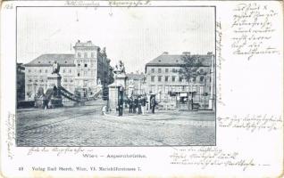 Wien, Vienna, Bécs; Aspernbrücke / street view, bridge. Verlag Emil Storch (EK)