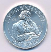 2000. 3000Ft Ag "125 éves a Liszt Ferenc Zeneművészeti Egyetem" kapszulában, tanúsítvánnya...