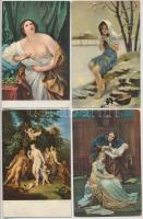 54 db RÉGI motívum képeslap: Stengel litho művész / 54 pre-1945 motive postcards: Stengel litho art