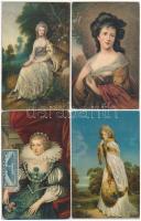 54 db RÉGI motívum képeslap: Stengel litho művész / 54 pre-1945 motive postcards: Stengel litho art