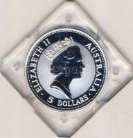 Ausztrália 1991. 5$ Ag "Kookaburra" T:PP