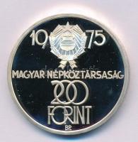 1975. 200Ft Ag "Felszabadulás" T:PP ujjlenyomat Adamo EM46