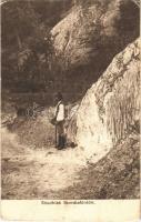 1917 Szovátafürdő, Baia Sovata; sósziklák. Borbély Gyula kiadása, Dr. Radványi A. tanár felvétele / salt rocks (EK)