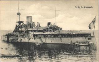 SMS Monarch osztrák-magyar Monarch-osztályú partvédő páncélosa / K.u.K. Kriegsmarine / Austro-Hungarian Navy SMS Monarch, Monarch-class coastal defense ship. G. Fano Pola 1908