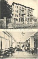 Abbazia, Opatija; Hotel Union Cafe Restaurant, interior (EK)