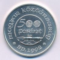 1992. 500Ft Ag "Szent László" T:BU Adamo EM125