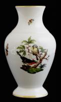 Herendi Rothschild mintás porcelán váza, kézzel festett, jelzett, hibátlan, m: 17 cm