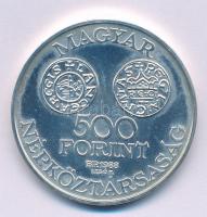 1988. 500Ft Ag "Szent István" T:BU kis patina
Adamo EM102