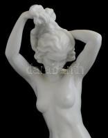 Herendi porcelán akt, kézzel festett, jelzett (Lux Elek), hibátlan, m: 55 cm