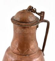 Vörösréz vizes korsó, jó állapotban, m: 30 cm