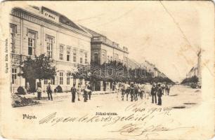 1903 Pápa, Jókai utca, ökrök. Gigler Béla felvétele (EB)