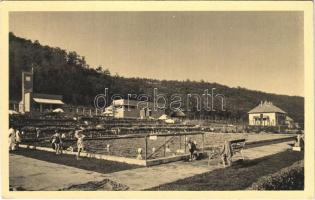 1947 Parád-gyógyfürdő, strand, fürdőzők