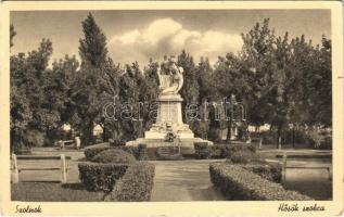 1940 Szolnok, Hősök szobra, emlékmű (EK)