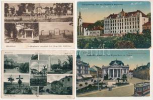6 db RÉGI történelmi magyar város képeslap / 6 pre-1945 town-view postcards from the Kingdom of Hungary