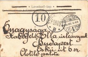 1903 Wo ist Kecskeméty? Amerika és Olaszország felé. Magyar propaganda képeslap csendőrökkel