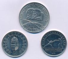 Vegyes: 1980. 100Ft Ni "Szovjet-magyar közös űrrepülés" + 2004. 50Ft Cu-Ni "Magyar Köztársaság az Európai Unió tagja" + 2019. 50Ft Cu-Ni "Vívó Világbajnokság" T:1