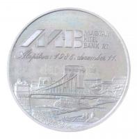 1986. "Gróf Széchenyi István / Magyar Hitel Bank Rt." jelzett Ag emlékérem dísztokban (34g...