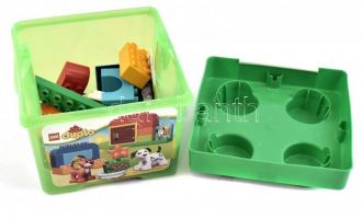 Állatos eredeti Duplo Lego doboz különféle darabokkal.