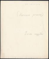 cca 1934 Kinszki Imre (1901-1945) budapesti fotóművész hagyatékából, pecséttel jelzett vintage fotó ...
