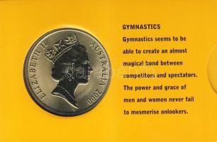 Ausztrália 2000. 5$ "Gimnasztika" díszkiadásban, tanúsítvánnyal T:BU