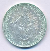 1938. 2P Ag "Madonna" T:1- Adamo P7