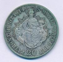 1844B 20kr Ag "V. Ferdinánd" T:2- patina
Huszár: 2081., Unger III.: 1419